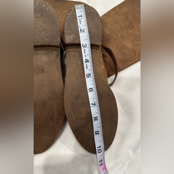 1937 Footwear Brown Over the Knee Suede Boots with Timeless Style - Picture 7 of 14